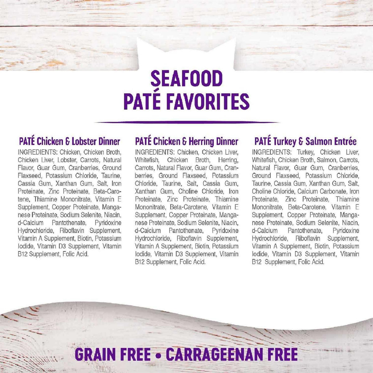 Seafood Pate Variety Pack Wet Cat Food Z5328