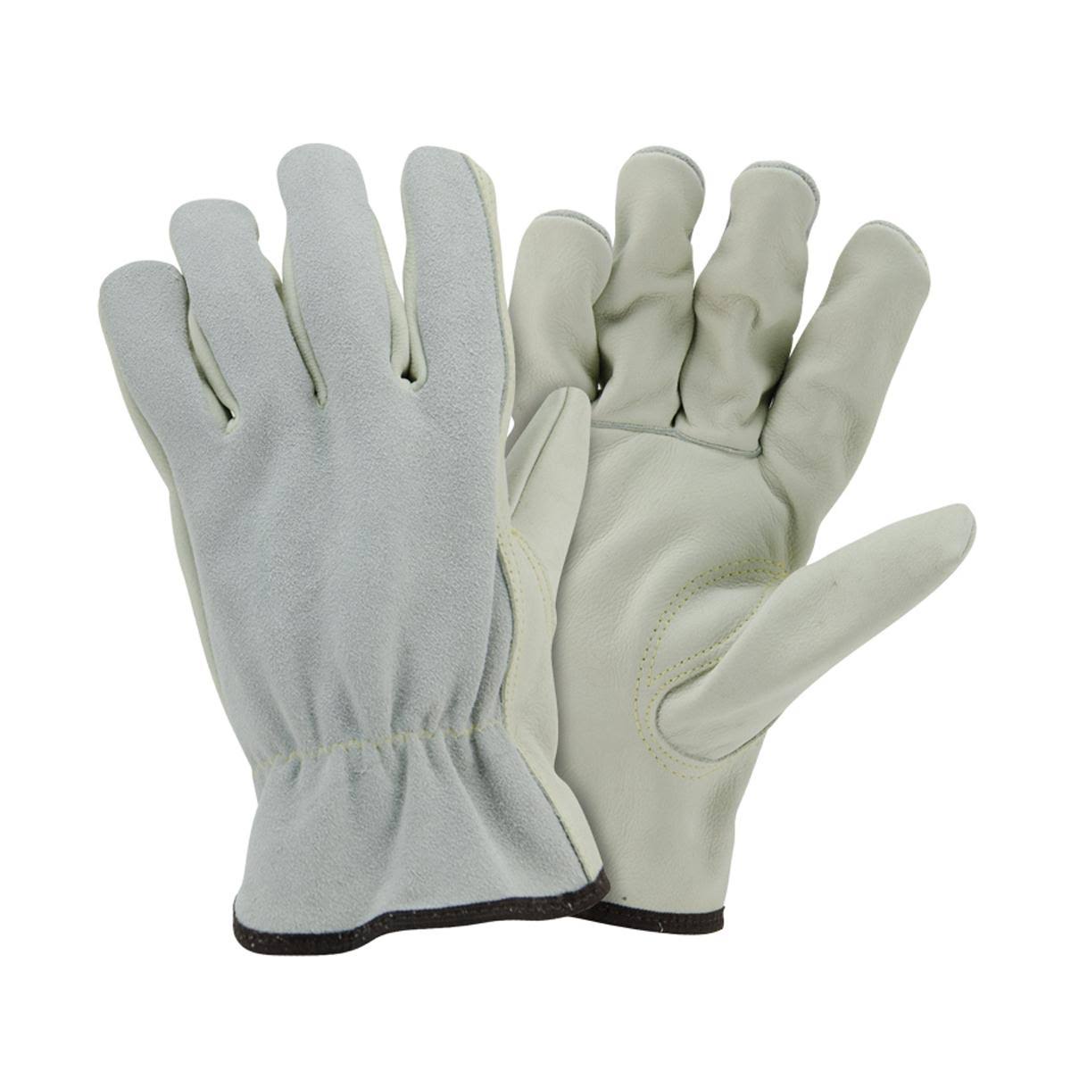 Medium Select Grain Cowhide Palm Split Back Driver Gloves W258