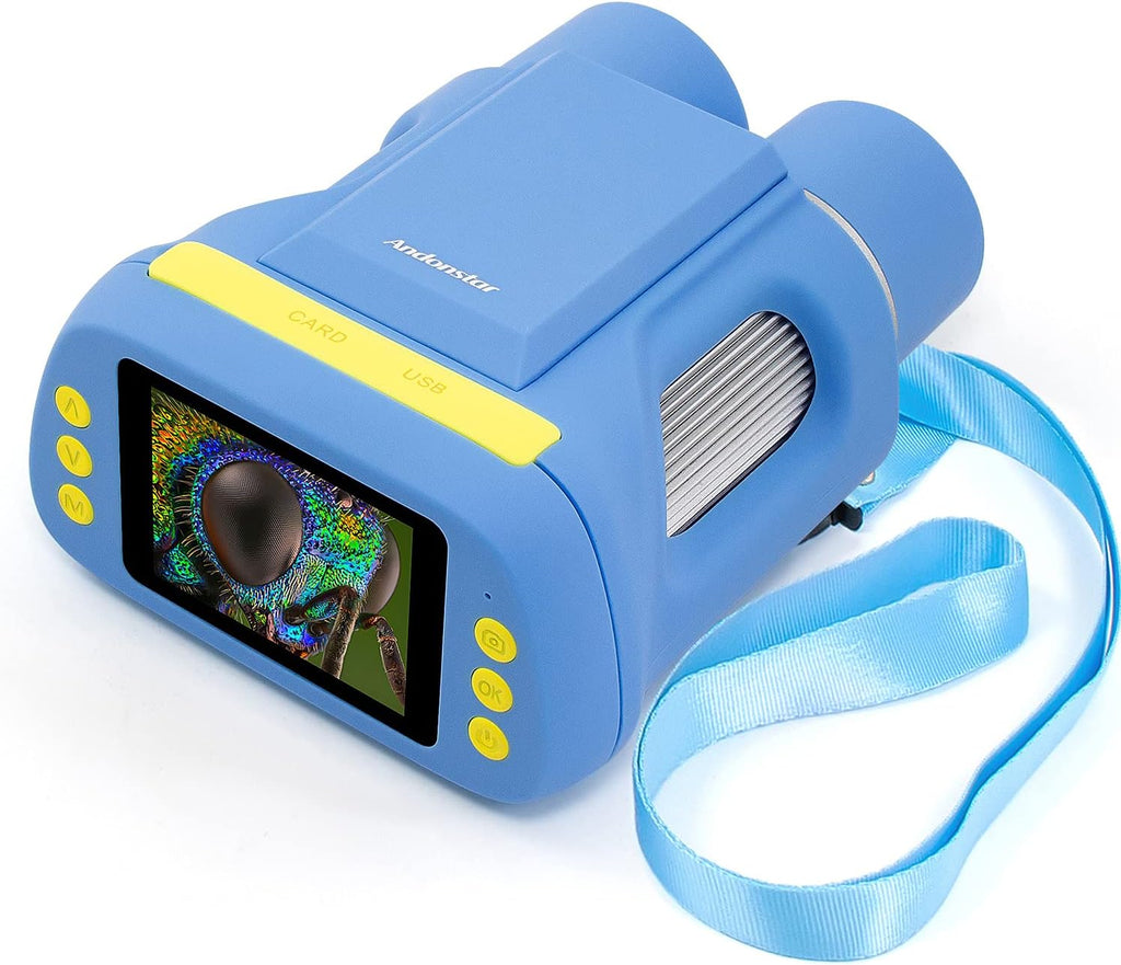 Portable Handheld Kids Microscope 2 LCD Pink X7757