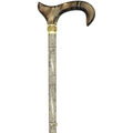 Adjustable Khaki Rhinestone and Pearls Walking Canes J146540