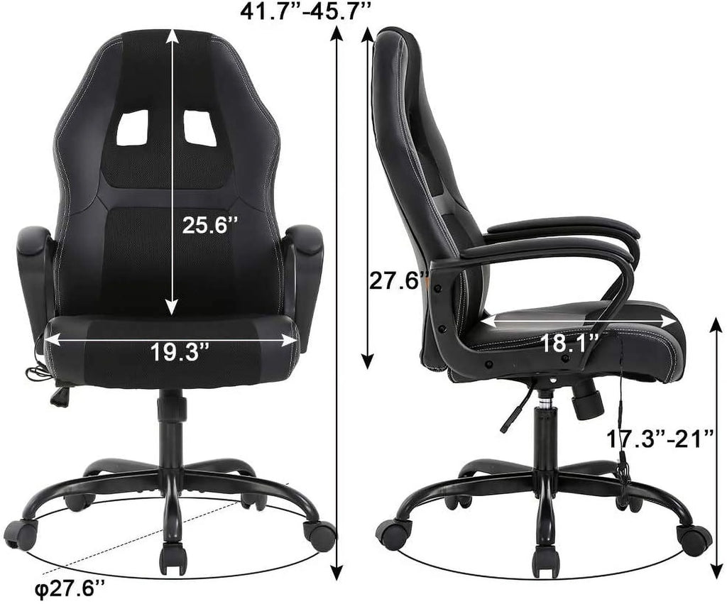 Black Executive Chair with Lumbar Support L20399