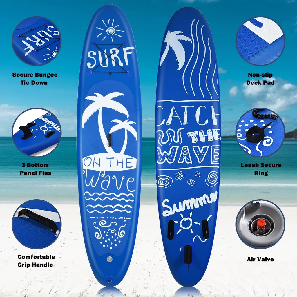 11' Inflatable Stand Up Paddle Board with Carry Bag P890074