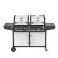 3-Burner Dual Fuel Gas and Charcoal Grill Combo S922