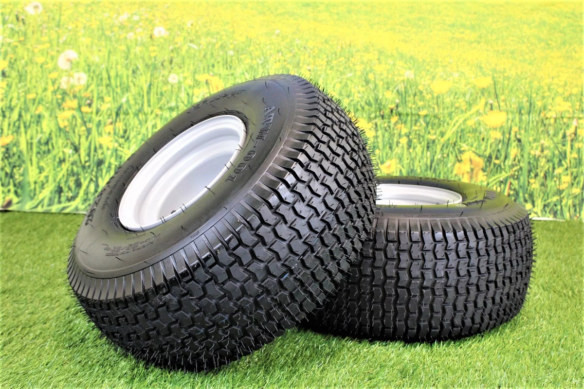 20x8.00-8 4 Ply Lawn & Garden Mower Tires & Wheels Set of Two H5704