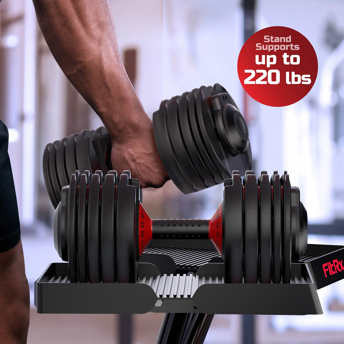 Adjustable Dumbbell 5-52.5 lbs Black H5107