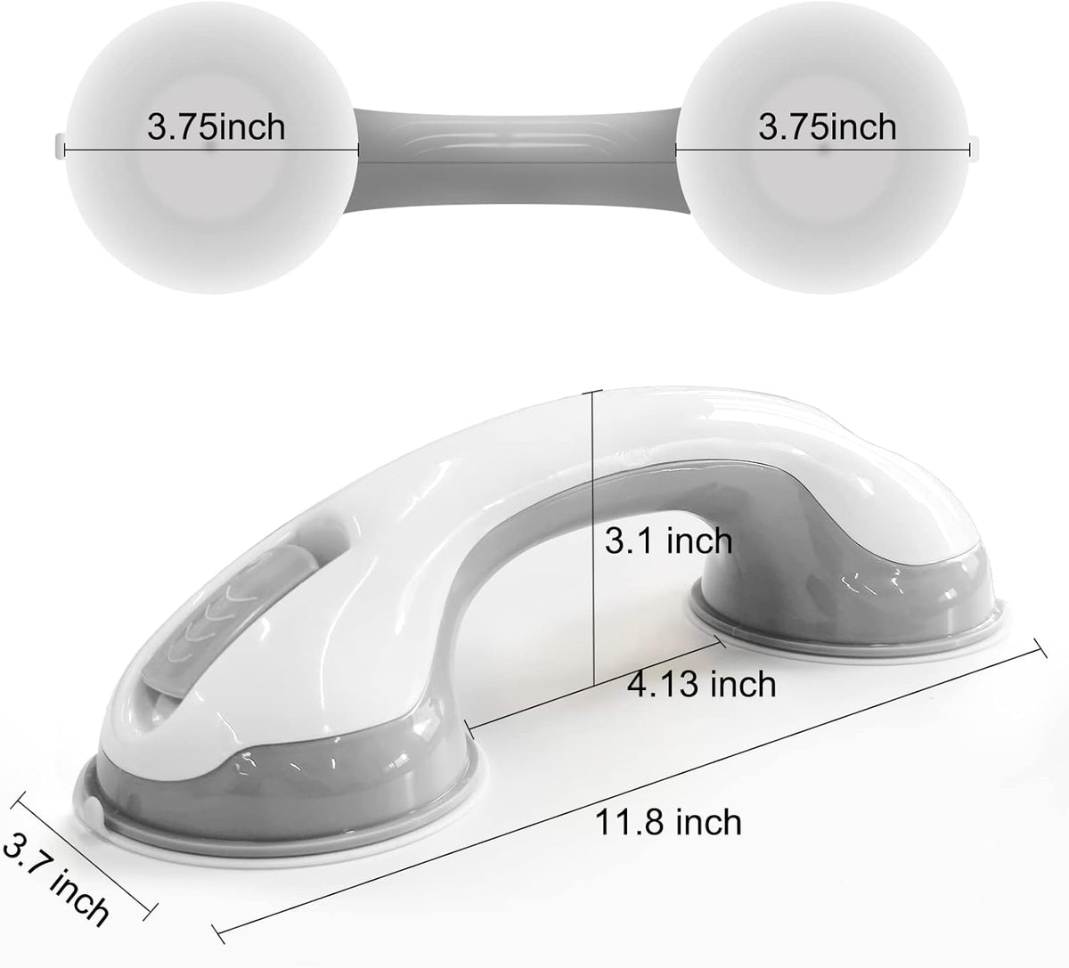 12” 2-Grab Bars with Suction Cups R474