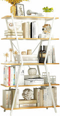 5 Tier Wood Bookshelf W376