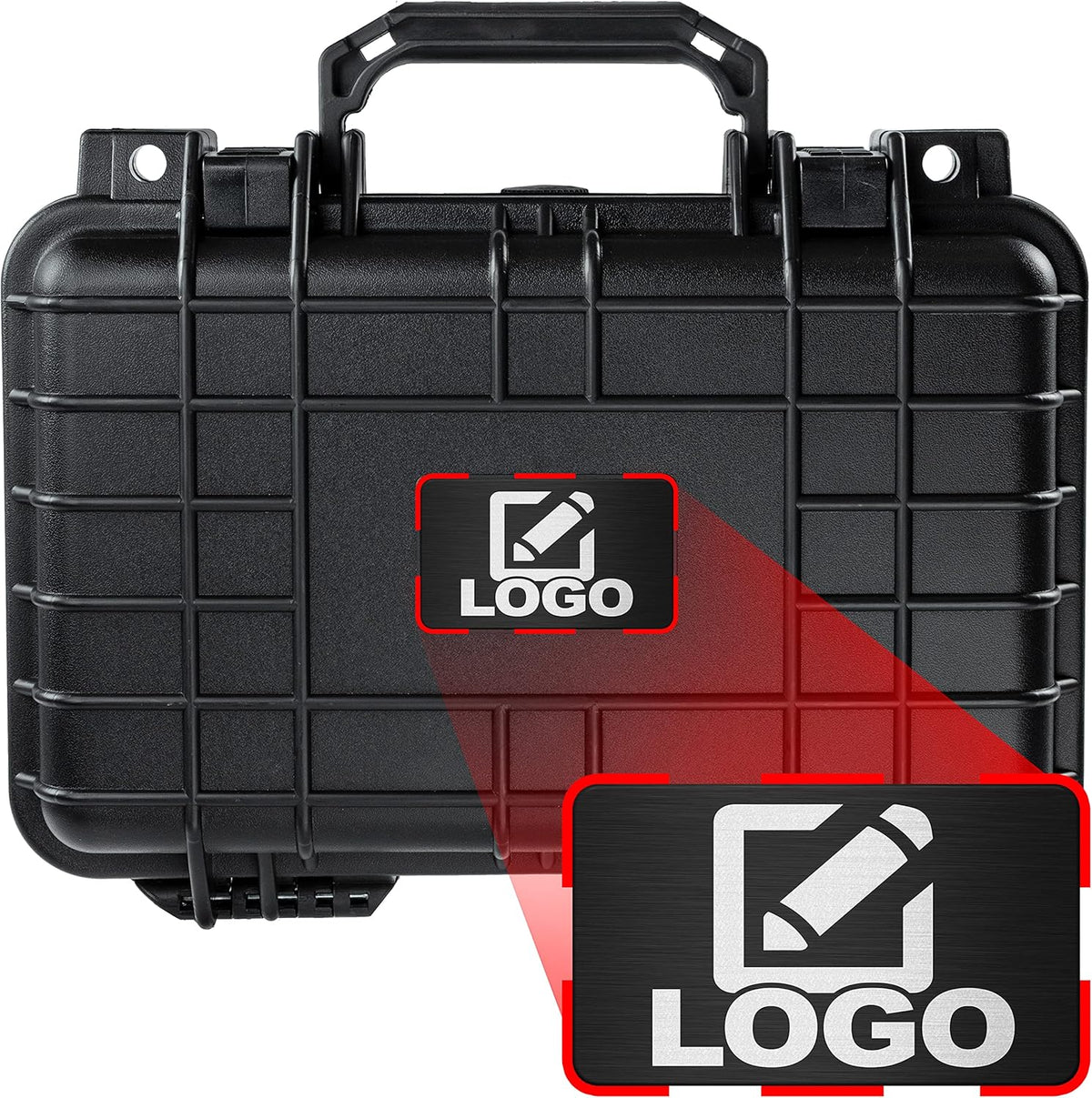 Black Waterproof Hard Case with Foam H3895