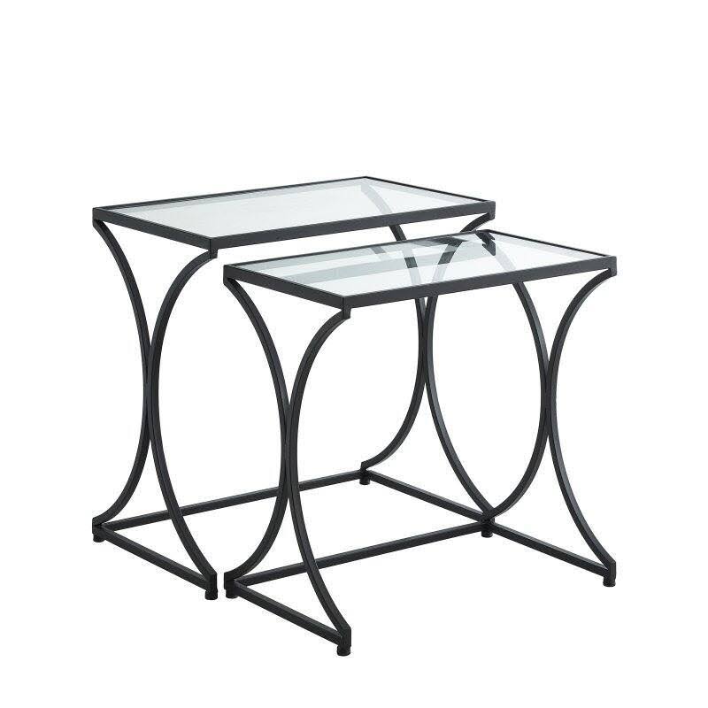 Black Nesting Accent Tables Z29652