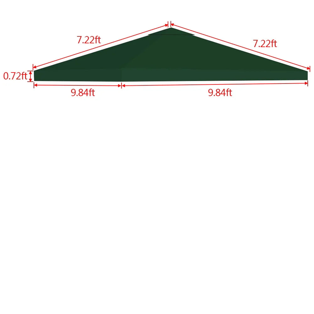 10FTx10FT Replacement Canopy Top Gazebo Tent Sunshade Cover R476624