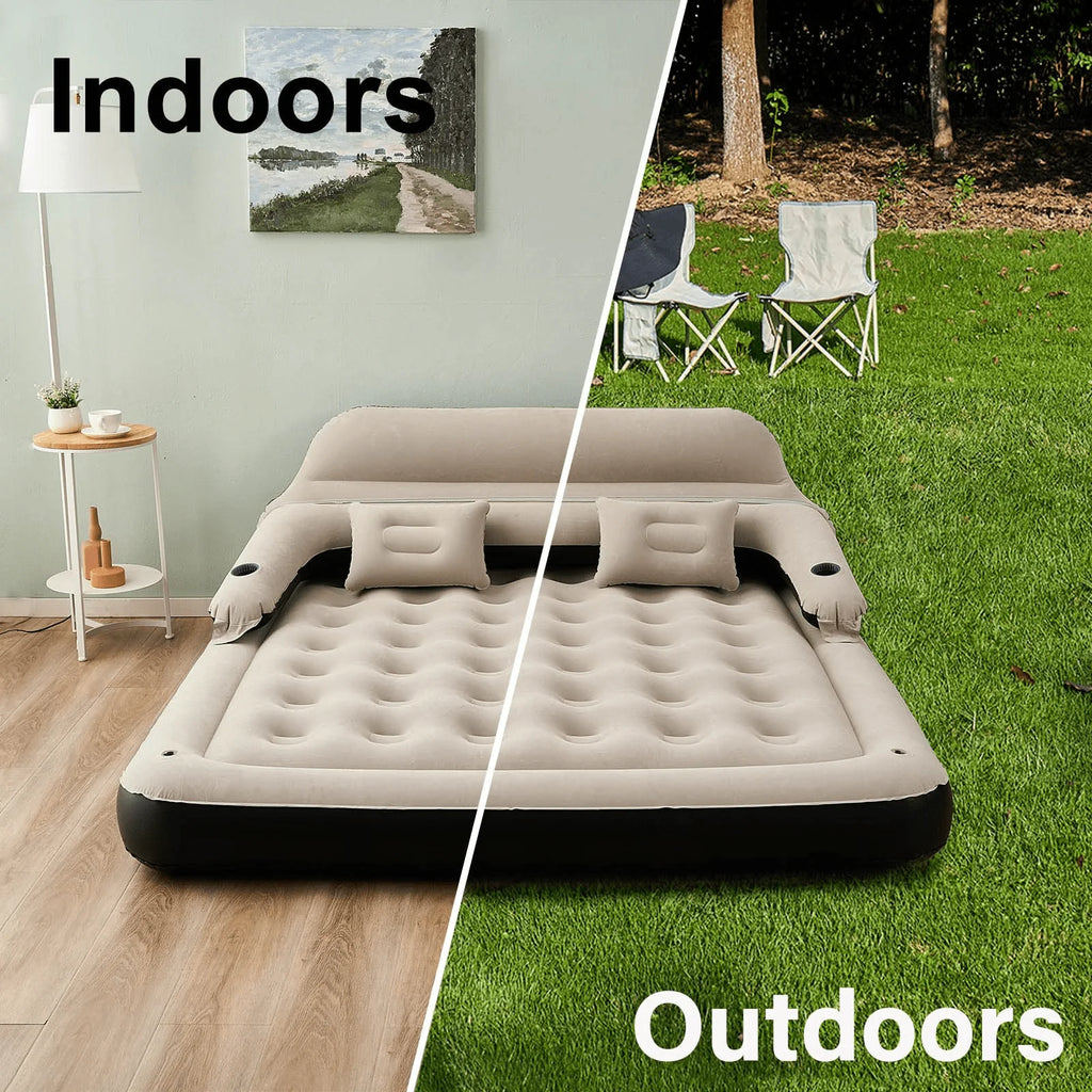 King Size Inflatable Air Mattress with Headboard L309