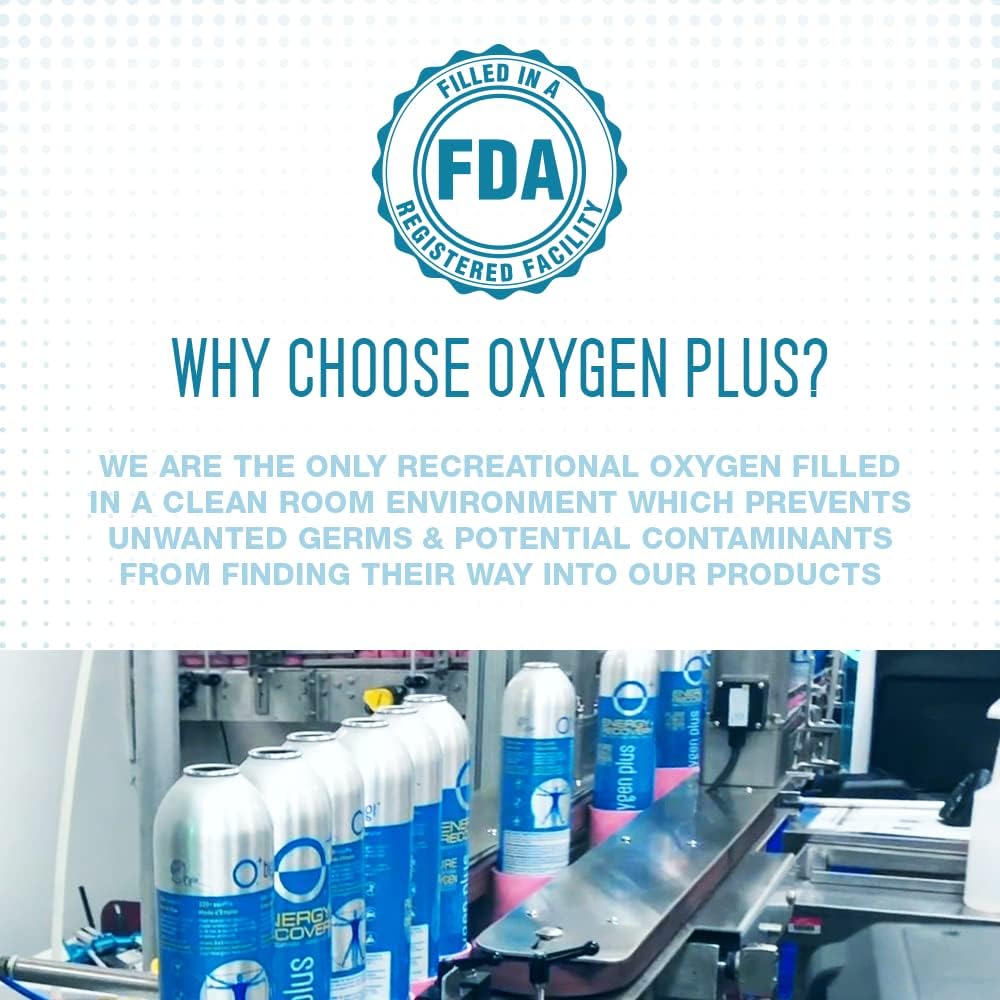 99.5% Pure Recreational Oxygen Cans 3 Biggi and 3 Skinni Canisters X91390