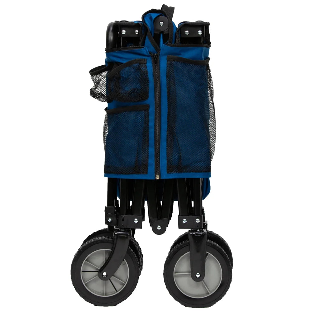 Blue Polyester Quad Fold Camping Wagon X9228