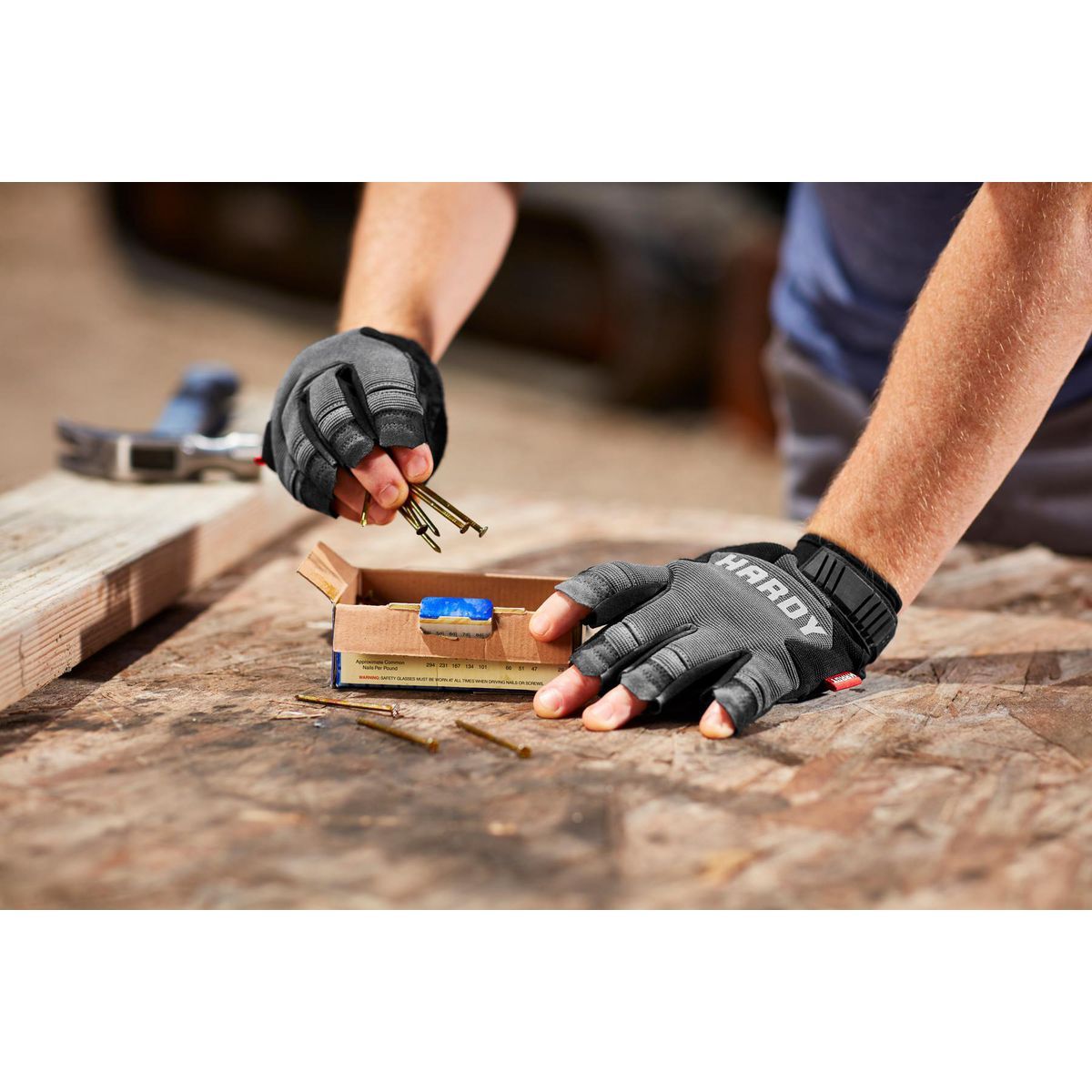 Fingerless Work Gloves Large N5454