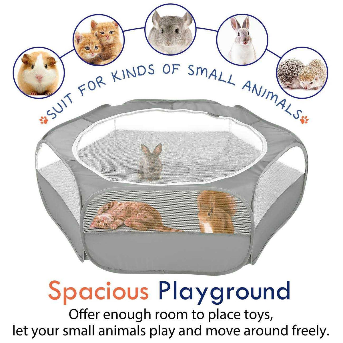 Small Animals Playpen with Zippered Cover J42404
