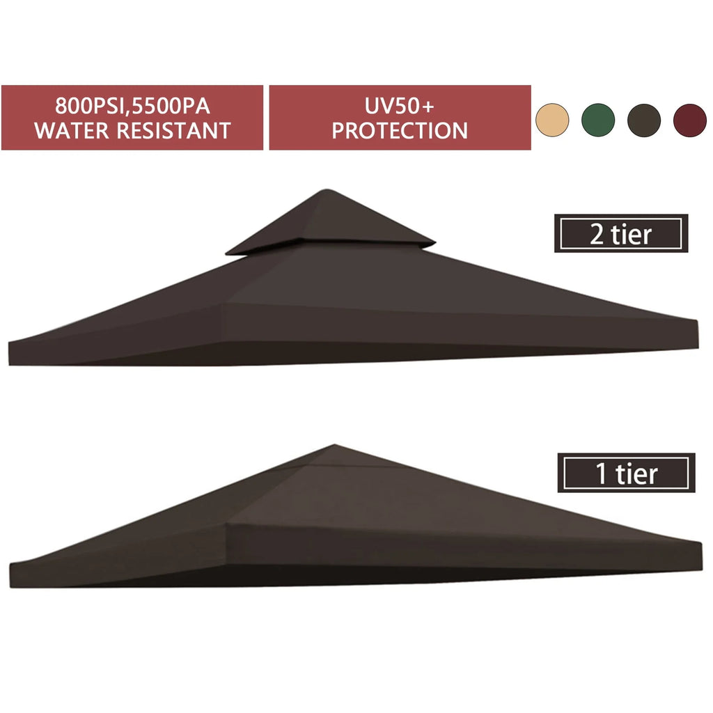 10FTx10FT Replacement Canopy Top Gazebo Tent Sunshade Cover R476624