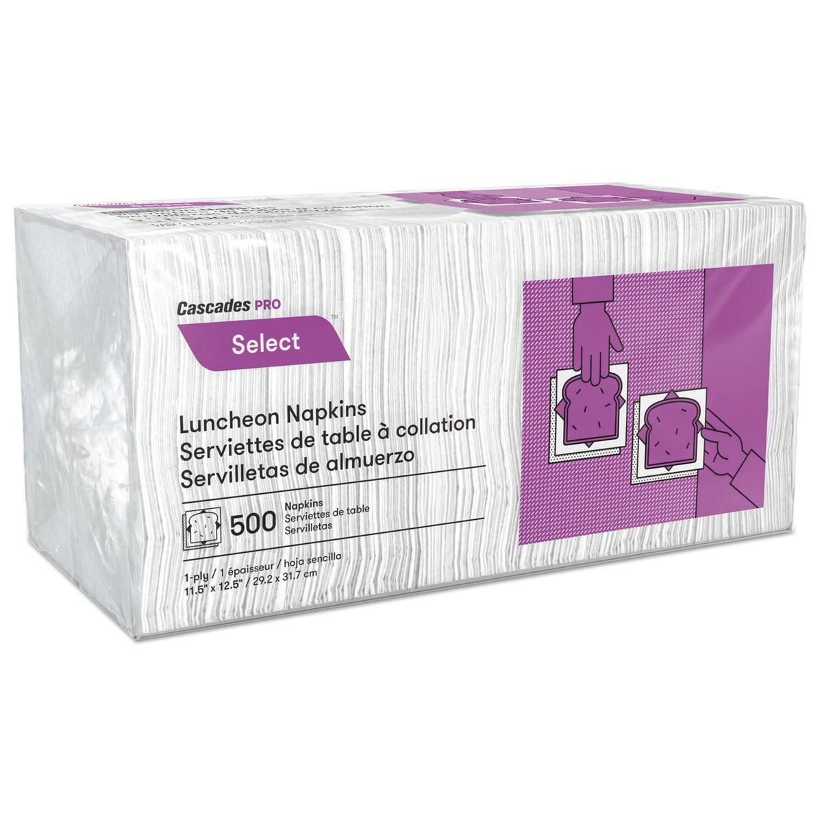 1 Ply White Luncheon Napkins 6000/Carton Q253613
