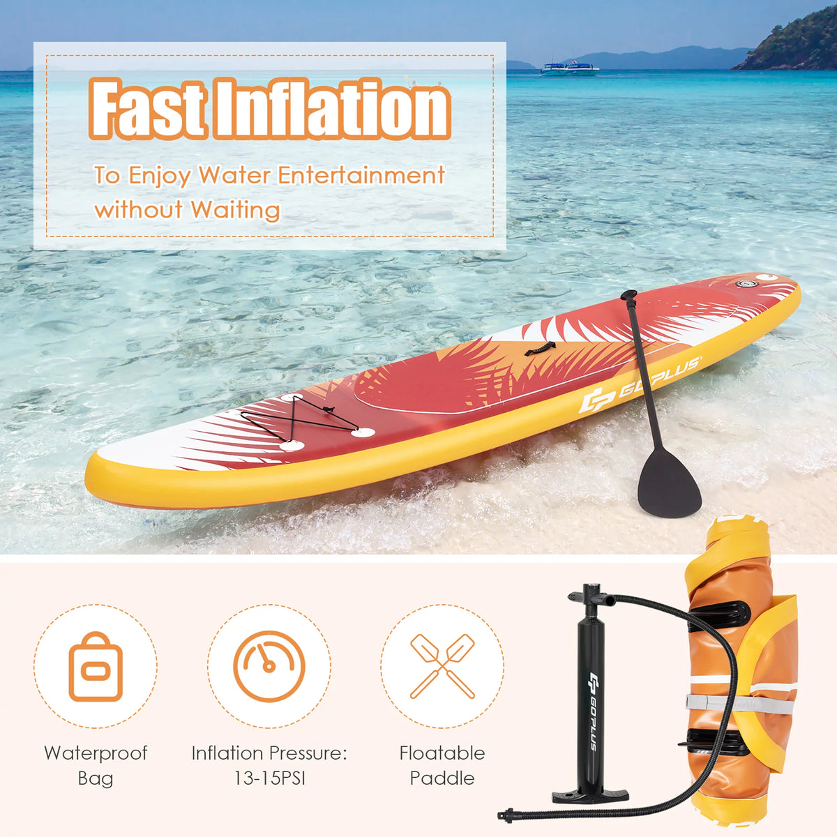 10.5' Inflatable Stand Up Paddle Board A914