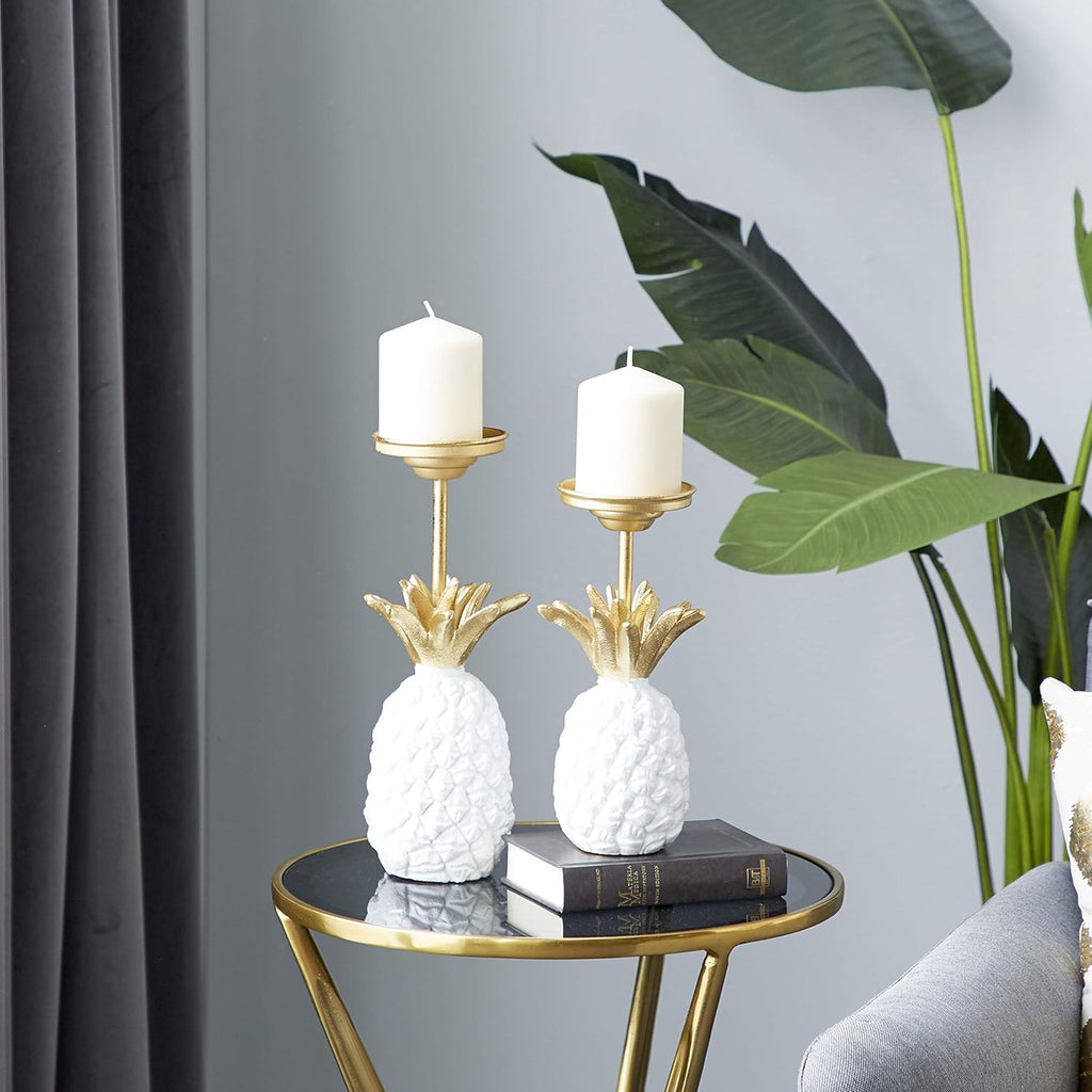 Silver Candle Holder Set of 2 L8512
