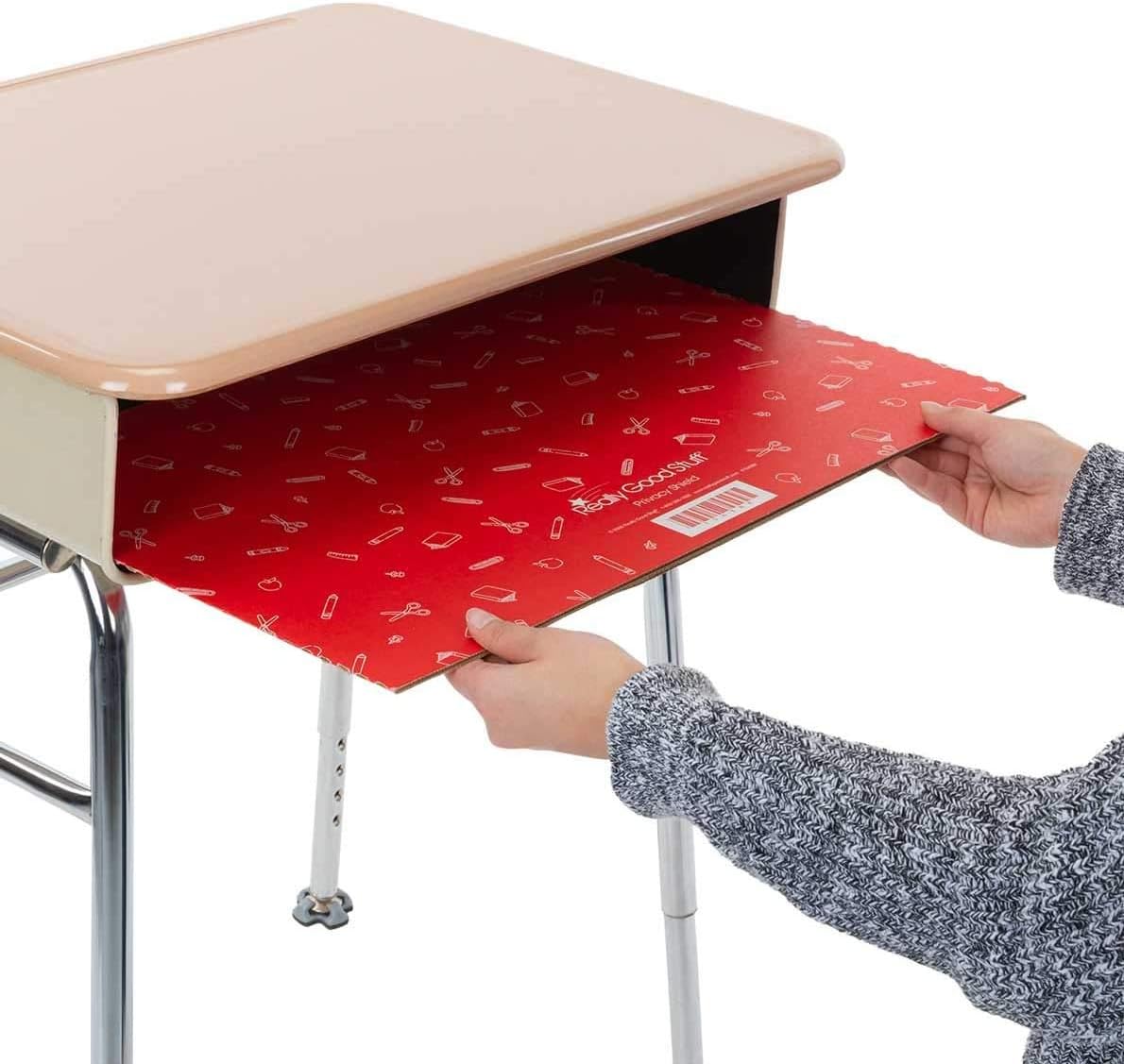 Set of 12 Matte Privacy Shields for Student Desks D8428