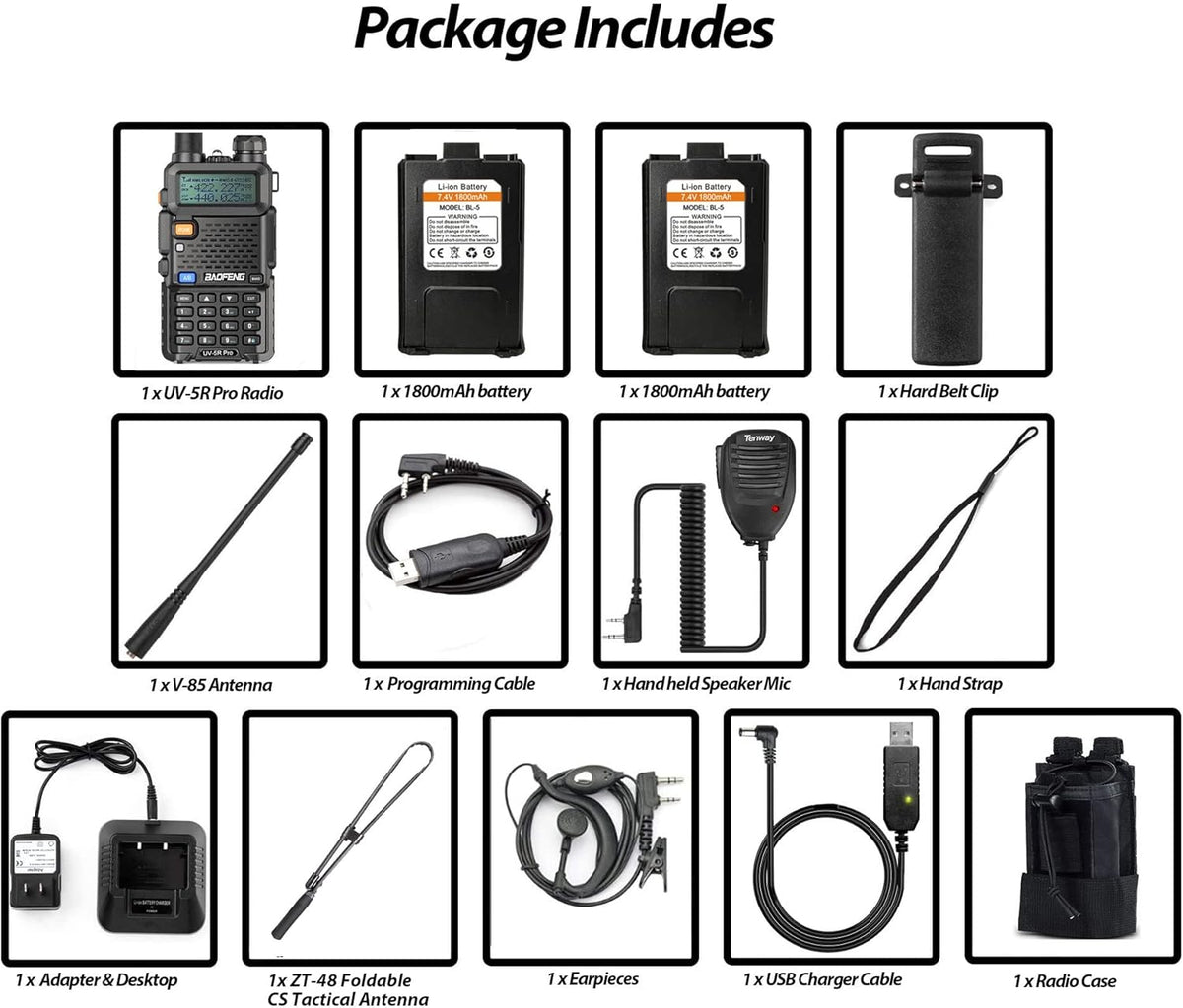 Handheld Ham Radio with Battery and Antenna X97695