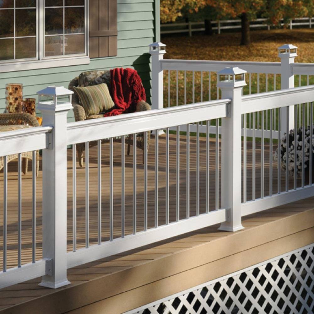 White 8 ft Aluminum Cap Rail Kit J765