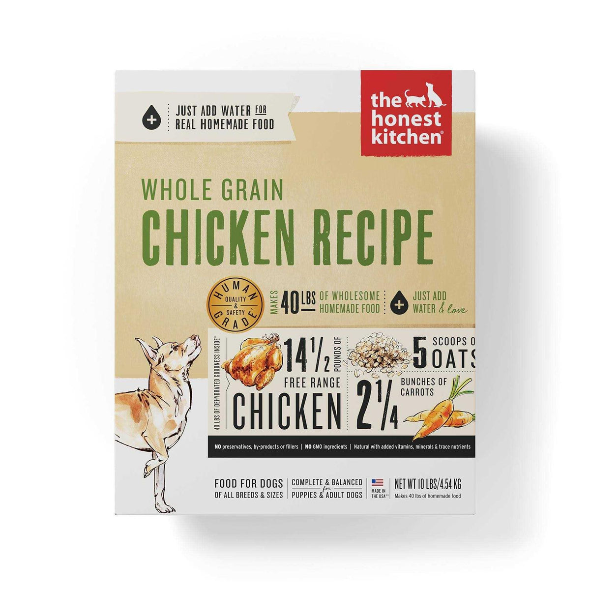 Dehydrated Whole Grain Chicken Dog Food B4965