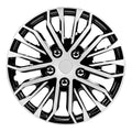 17 inch Black and Silver Universal Hubcap Wheel Covers Set of 4 N42953