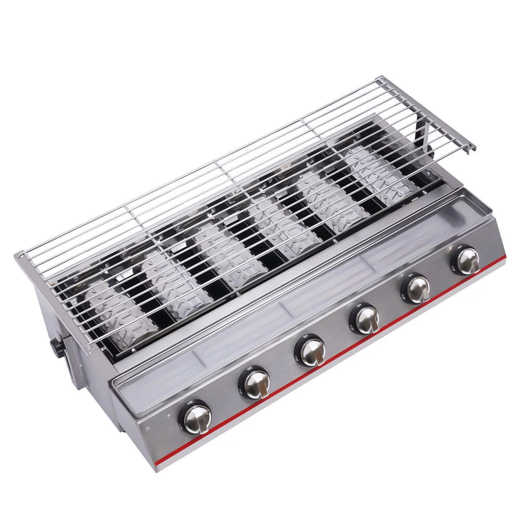 Stainless Steel 6 Burner Gas BBQ Grill Y508