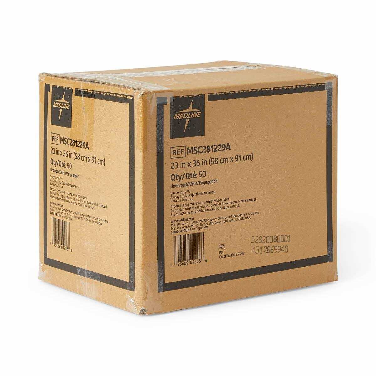 Disposable Chucks Pads 23 x 36 inches Ultra-Light Absorbency X462