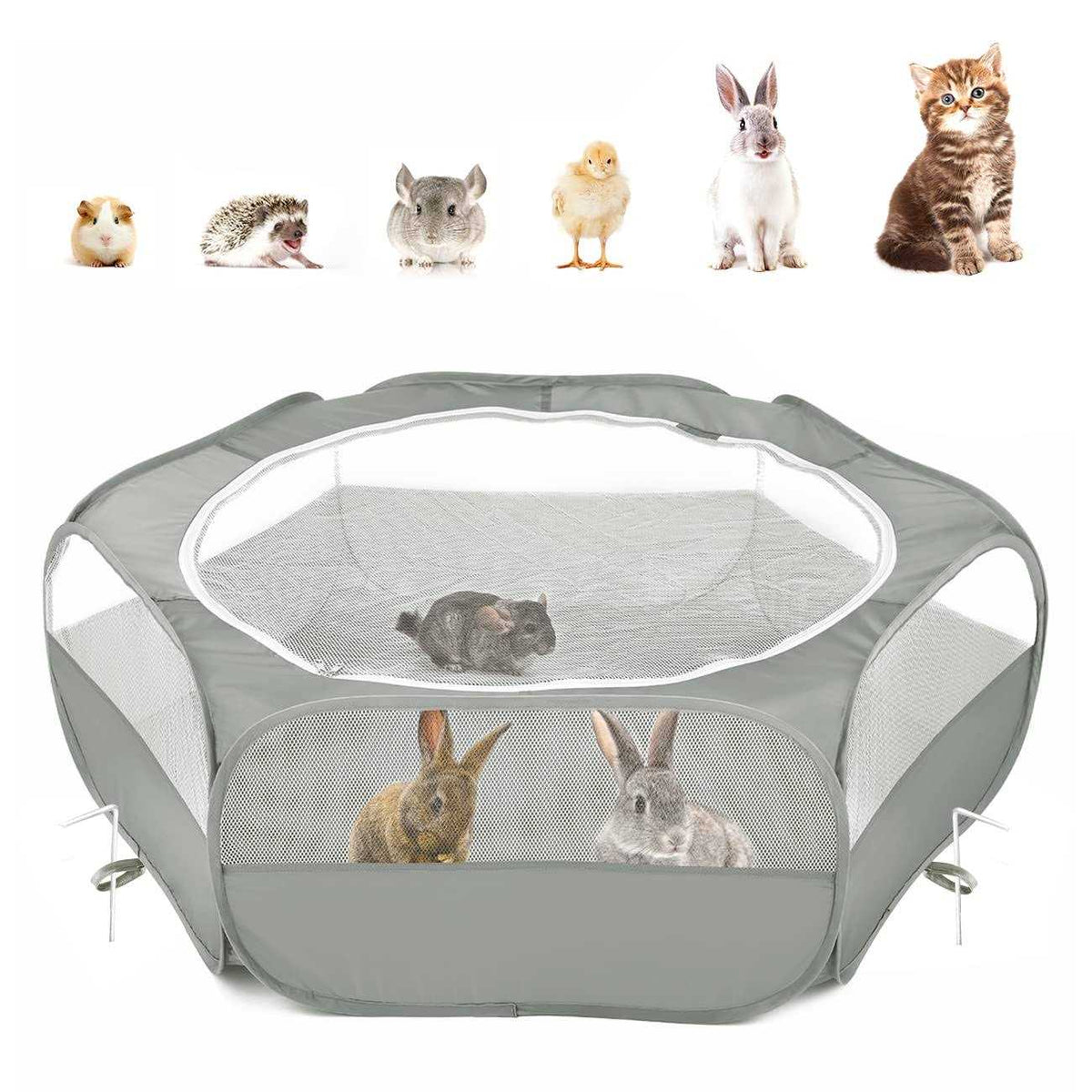 Small Animals Playpen with Zippered Cover J42404