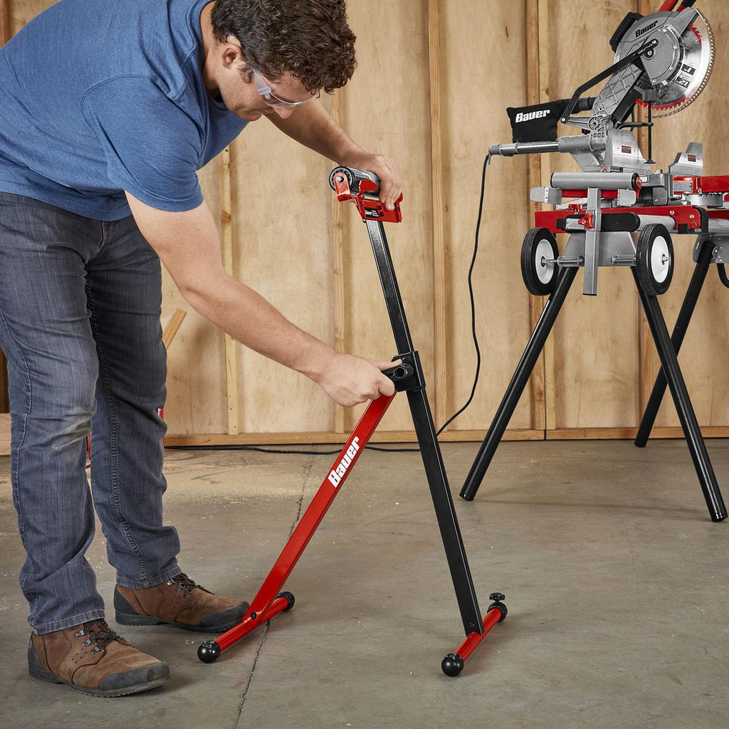 250 lb. Capacity Adjustable Roller Stand with Edge Guide Y34605