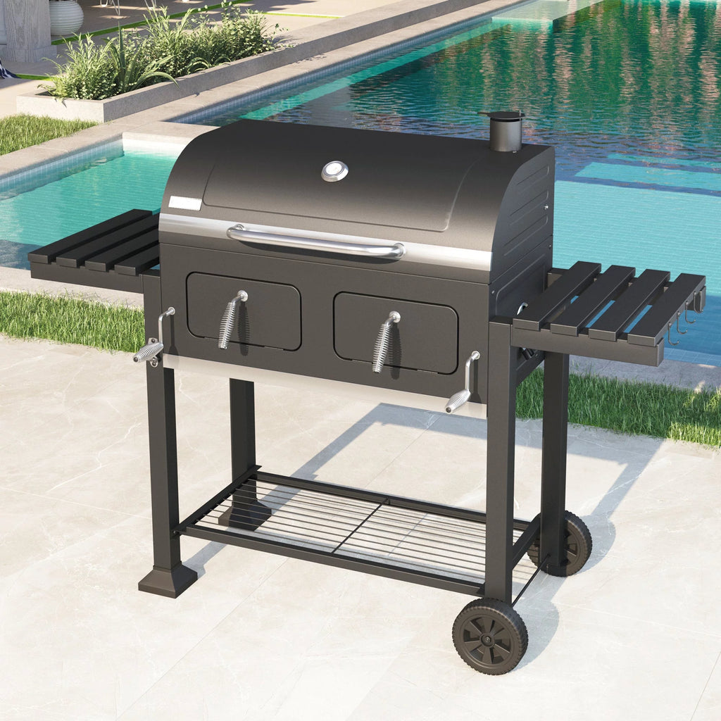 34-inch Portable Charcoal BBQ Grill D218