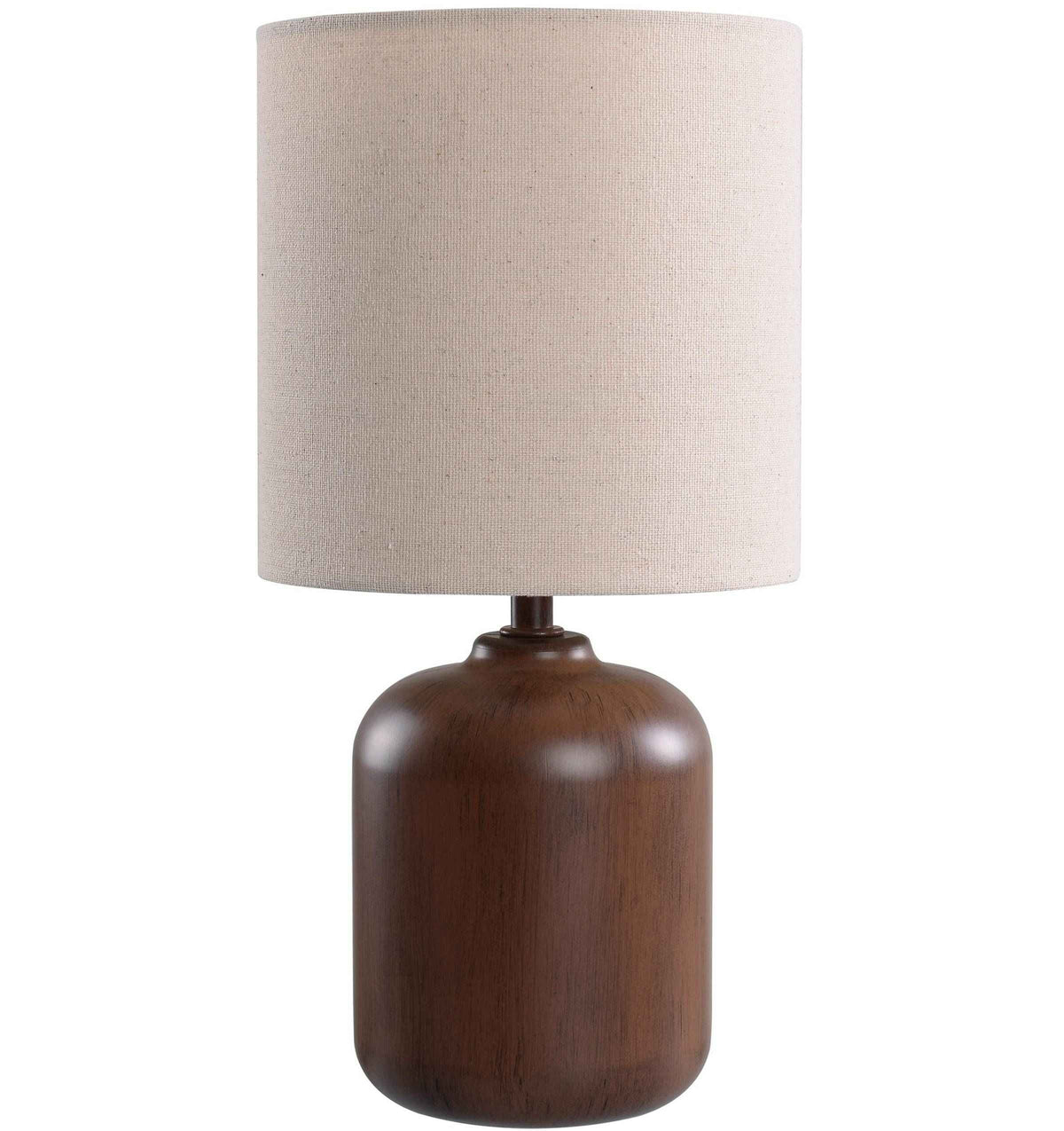 Mini Faux Wood Table Lamp with Shade N8127