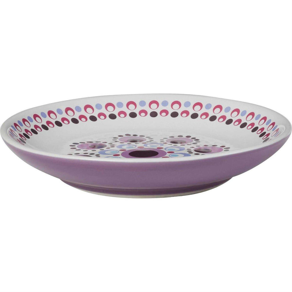 Kaleidoscope Pattern Non-skid Ceramic Cat Dish C2527
