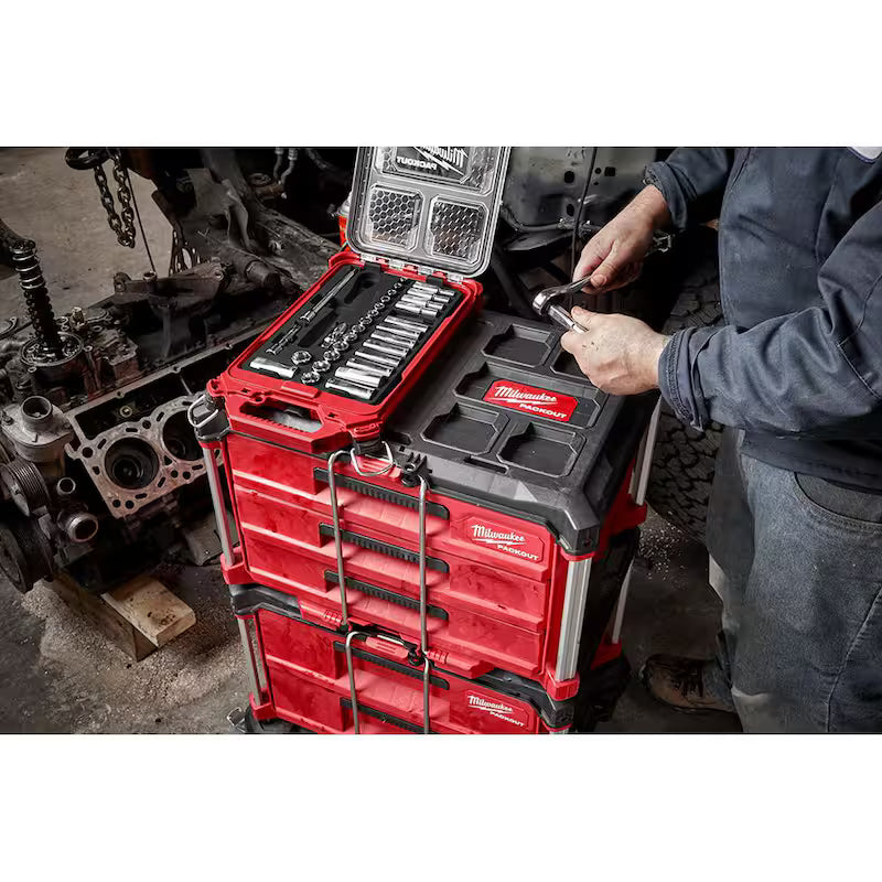 3/8 in. Drive Metric Ratchet and Socket Tool Set 32-Piece B474