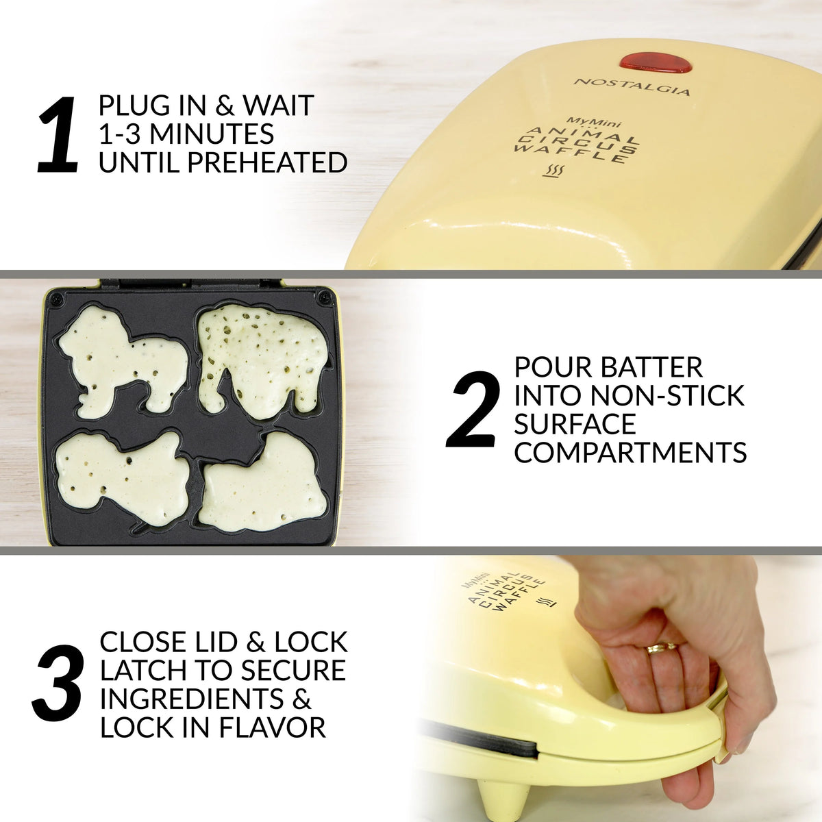 Yellow Animal Waffle Maker Z354468