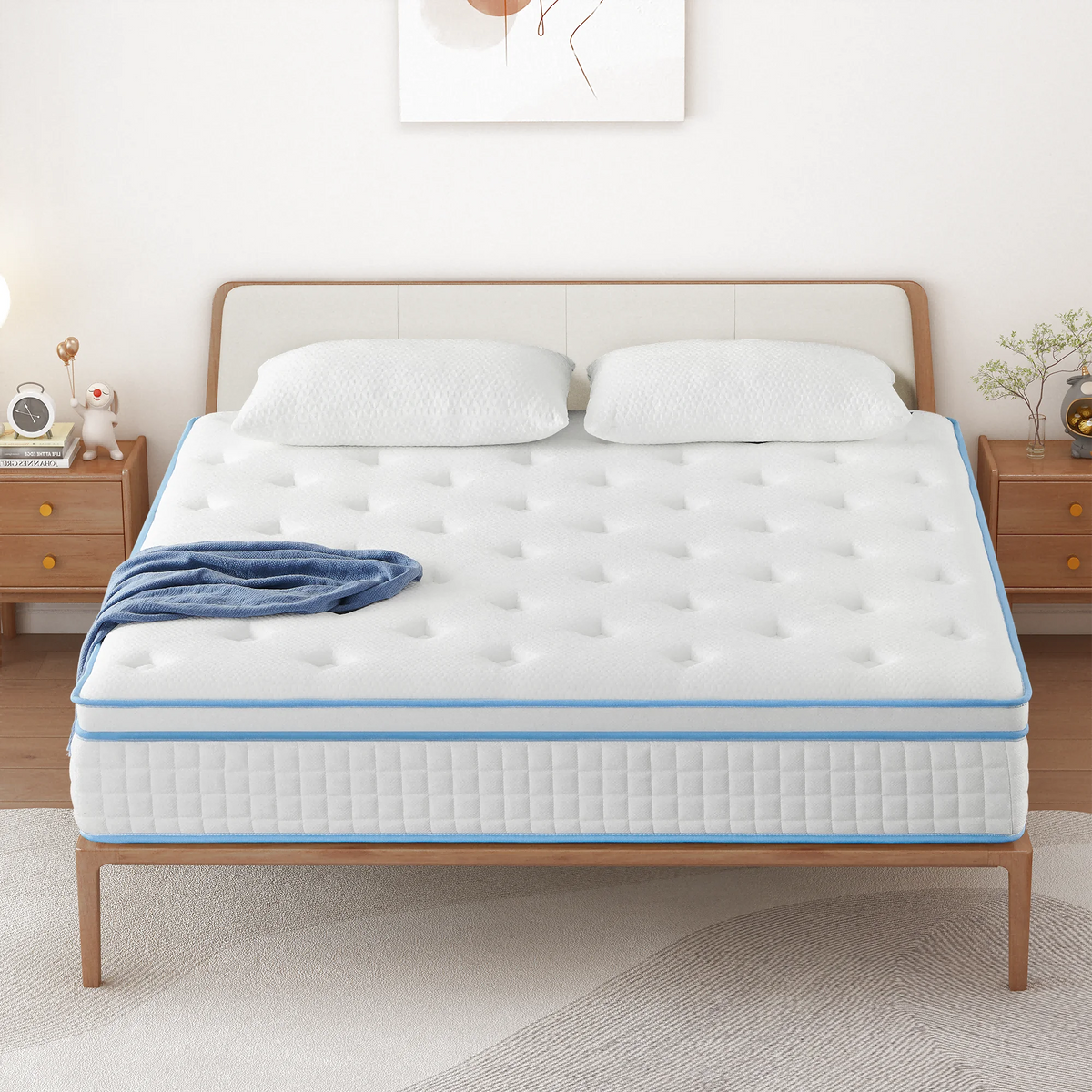 Queen 14 Inch Hybrid Gel Memory Foam Pocket Innerspring Mattress R70645