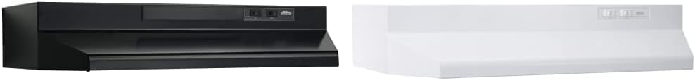 Black 30-Inch Two-Speed Convertible Range Hood Insert with Light L2428