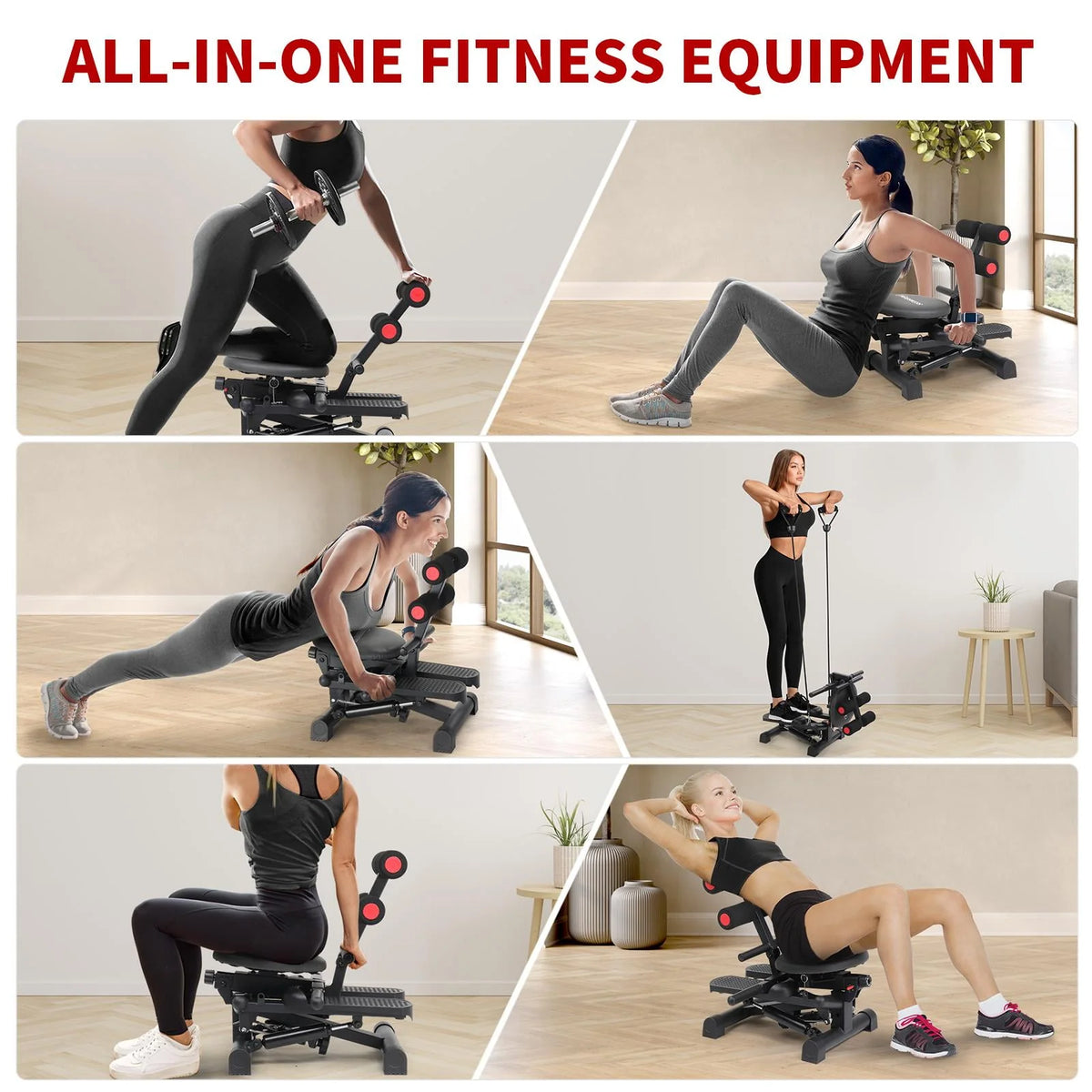 Stair Stepper with Resistance Bands U98729