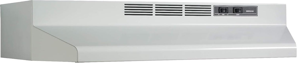 Black 30-Inch Two-Speed Convertible Range Hood Insert with Light L2428