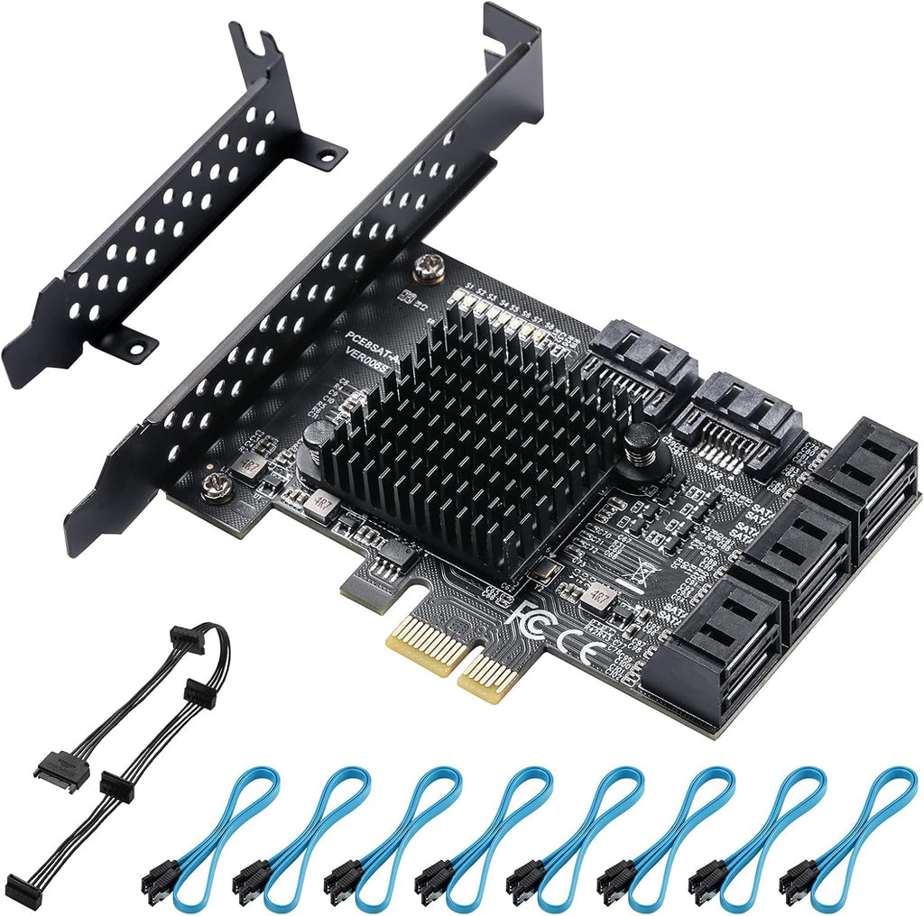 PCIe SATA Card 8 Ports SATA 3.0 Expansion Card C59248