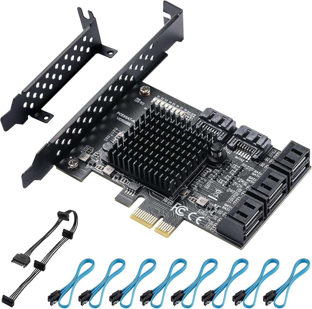 PCIe SATA Card 8 Ports SATA 3.0 Expansion Card C59248