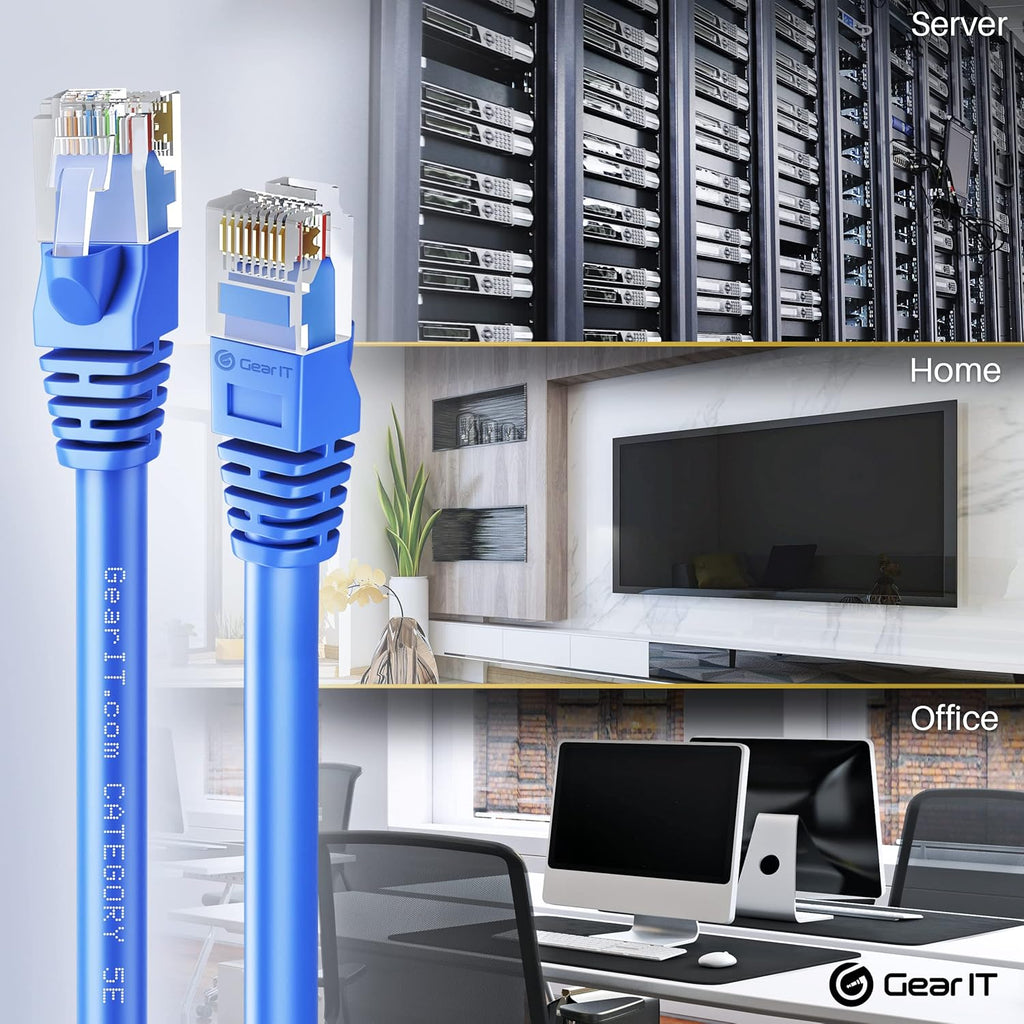 Cat5e Ethernet Patch Cable 7 Feet Blue L6102
