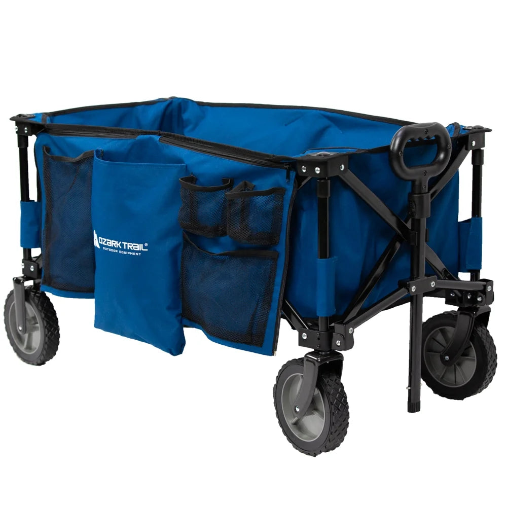 Blue Polyester Quad Fold Camping Wagon X9228
