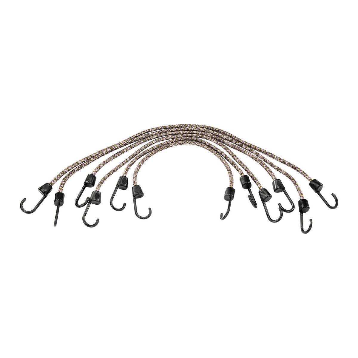 Camouflage Elastic Stretch Cords, 6 Piece P14293