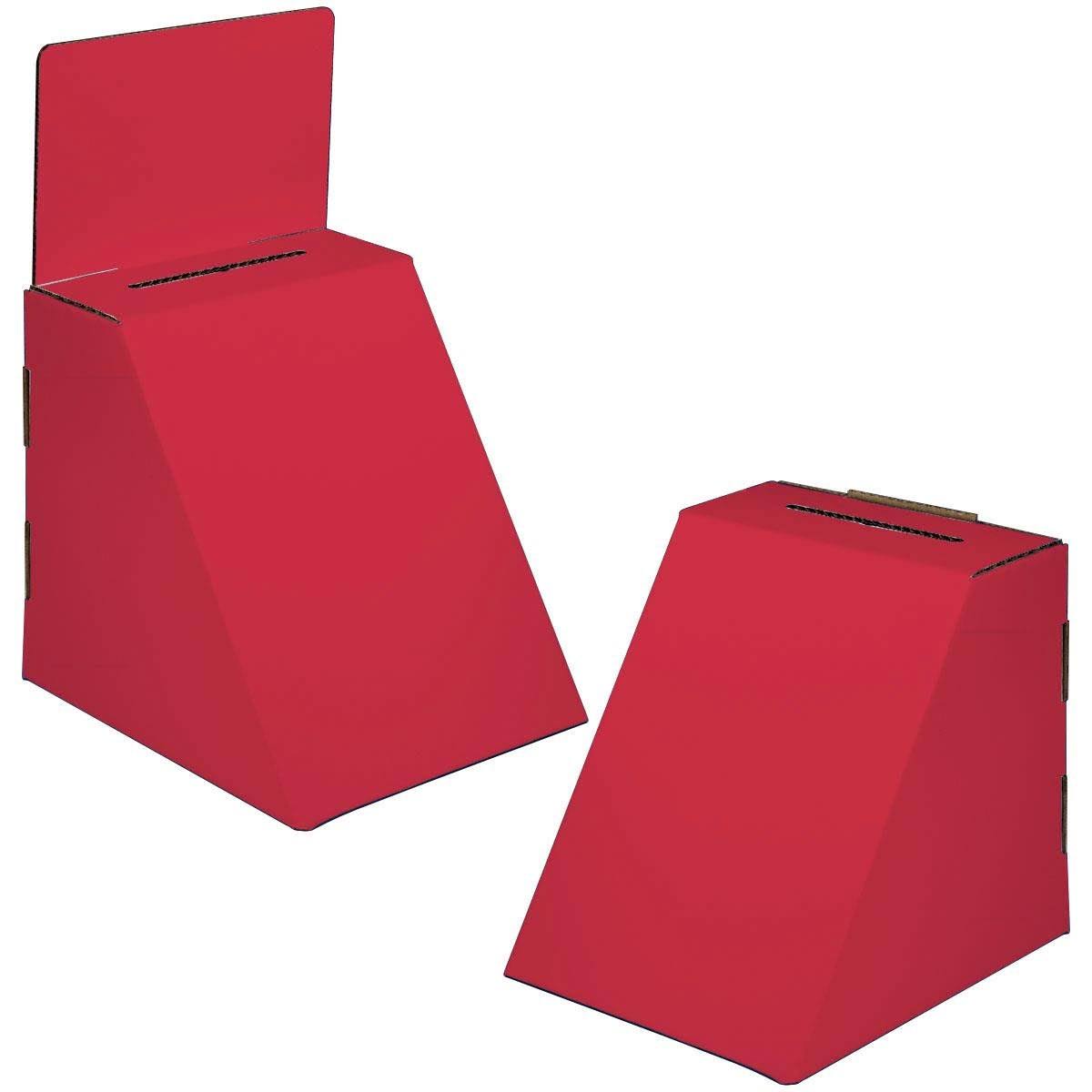 Red Cardboard Ballot Box R65578