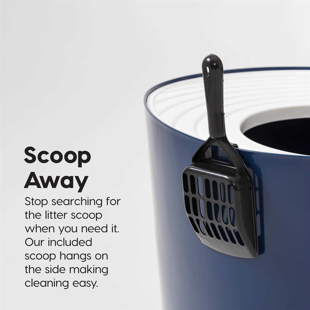 Top Entry Cat Litter Box with Scoop D837625