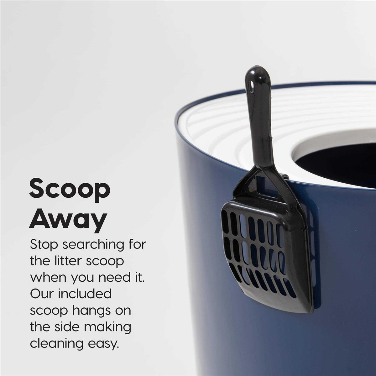 Top Entry Cat Litter Box with Scoop D837625