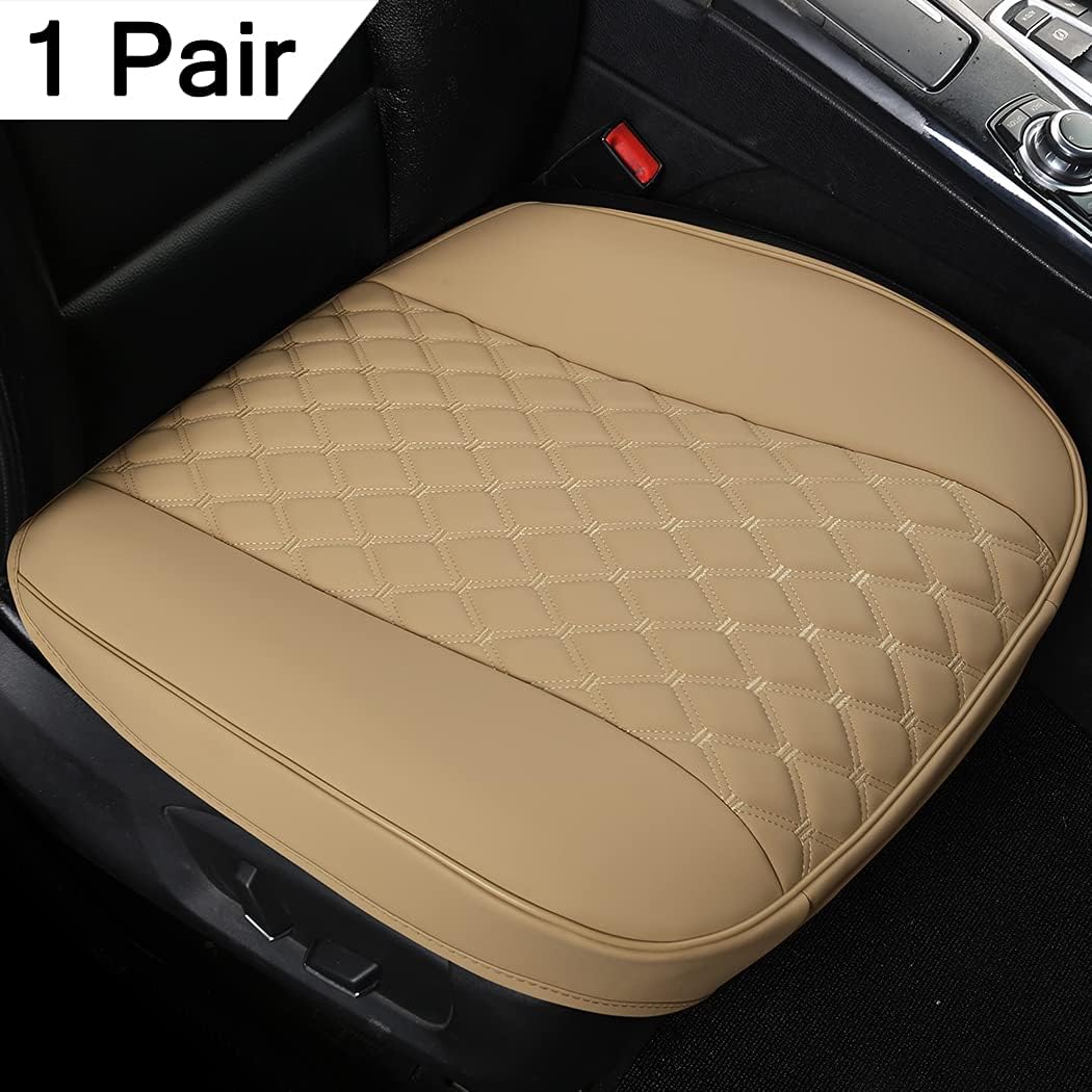 PU Car Seat Covers, Front Seat Protectors, Diamond Pattern Embroidery B4232